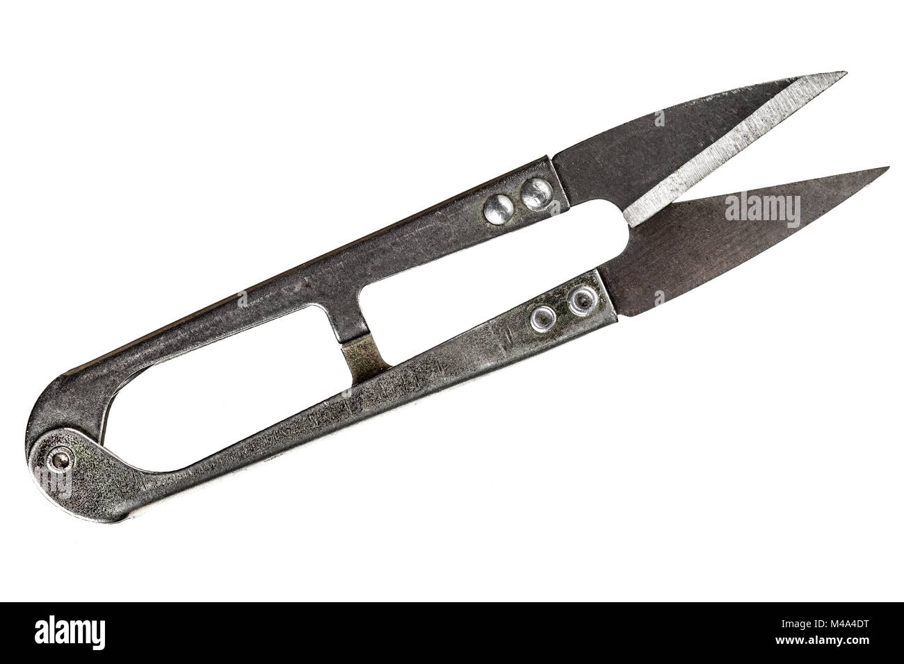 Las tijeras para cortar el hilo, aislado sobre fondo blanco Fotografía de  stock - Alamy
