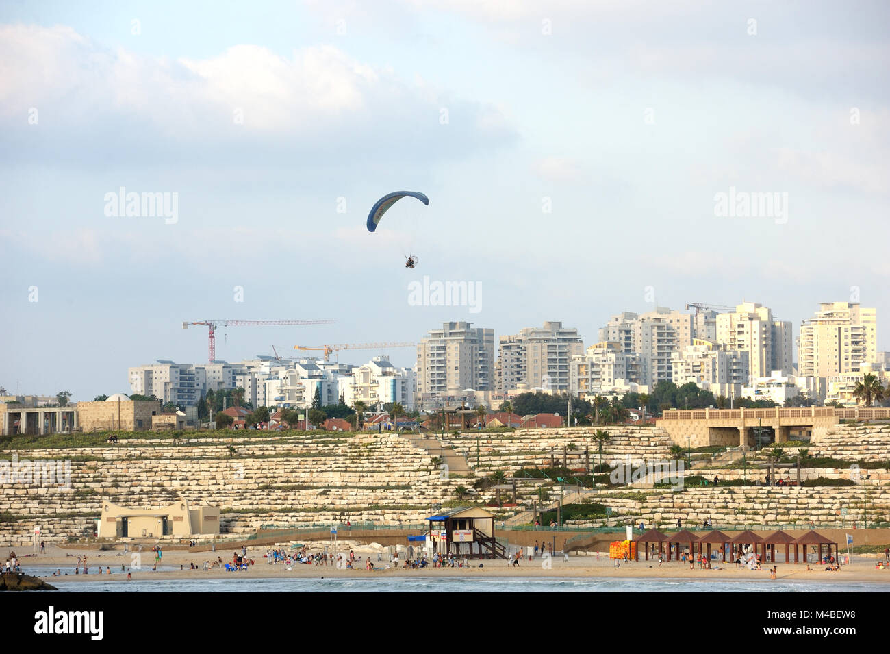 Ashkelon, vista al mar Foto de stock