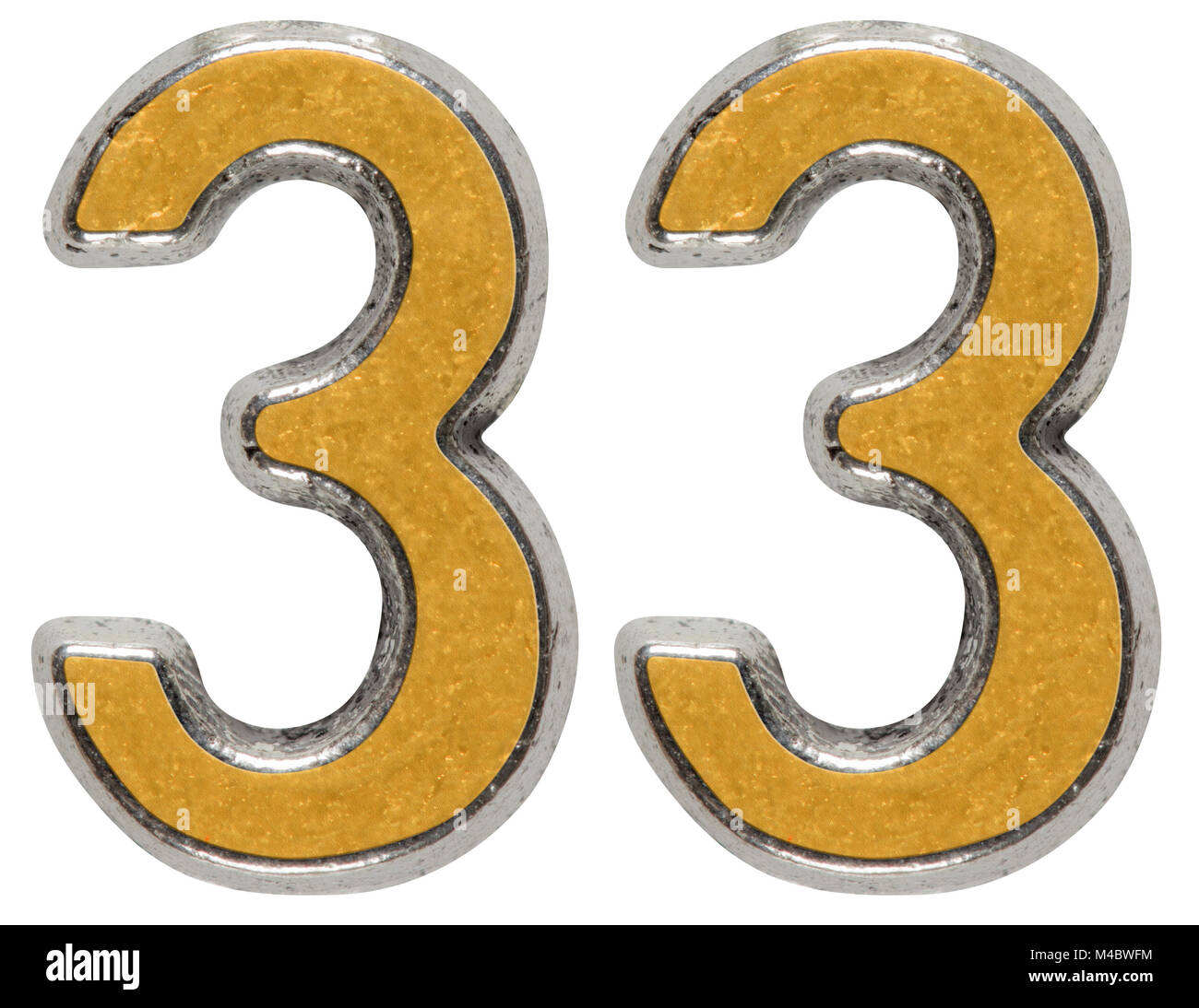 metal-numeral-33-treinta-y-tres-aislado-sobre-fondo-blanco-fotograf-a