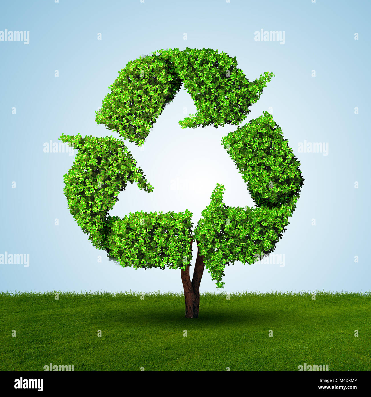 Ecología y medio ambiente verde concepto - 3D rendering Fotografía de stock  - Alamy