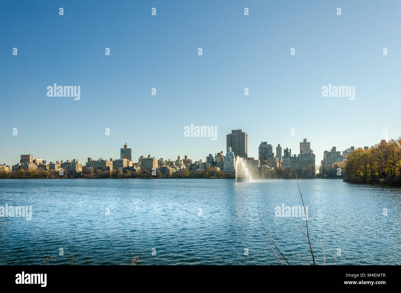 La Ciudad de Nueva York Manhattan Central Park panorama Foto de stock