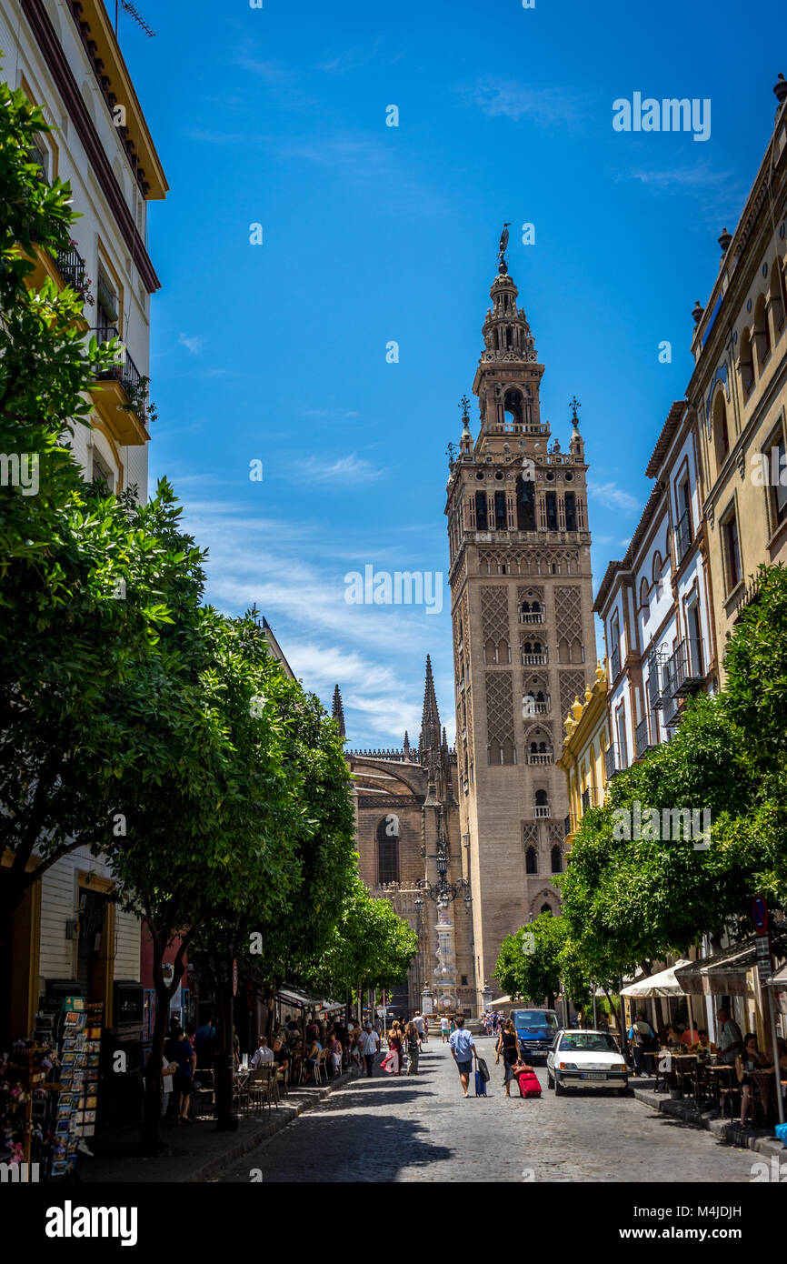 La Giralda en Sevilla, España, Europa Foto de stock