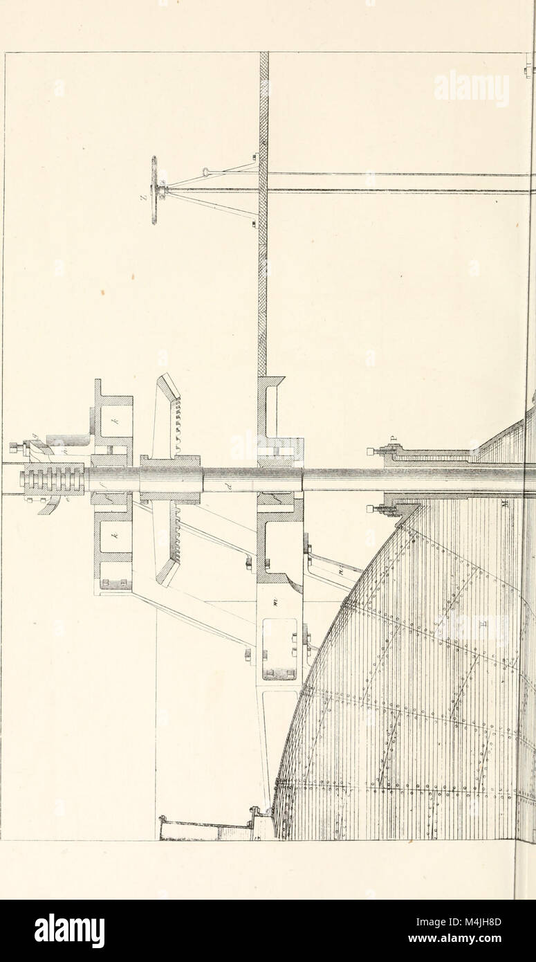 El diccionario Appleton de máquinas, mecánica, motor, e ingeniería (1869) (14578604868) Foto de stock