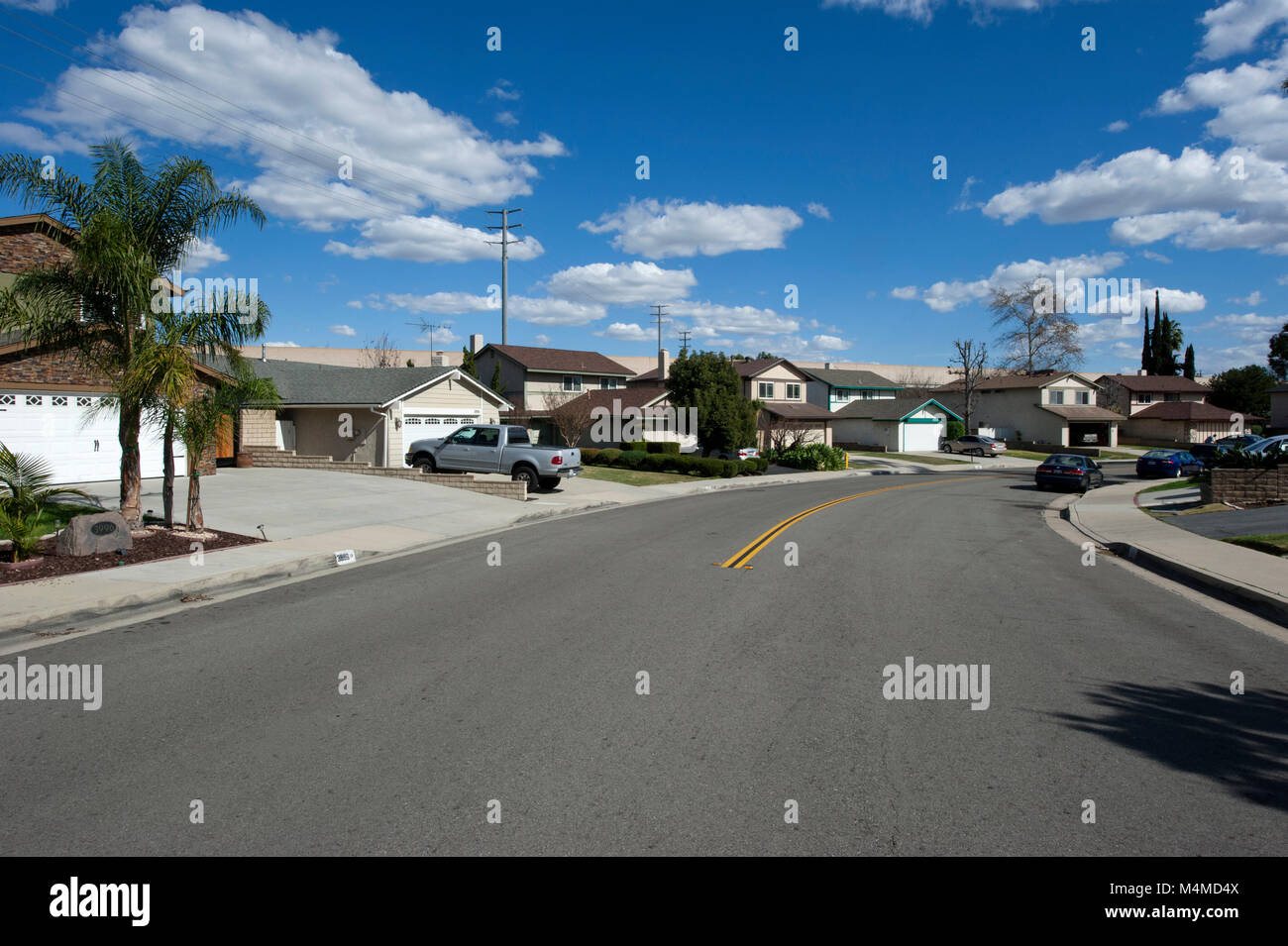 Typical american suburban development fotografías e imágenes de alta