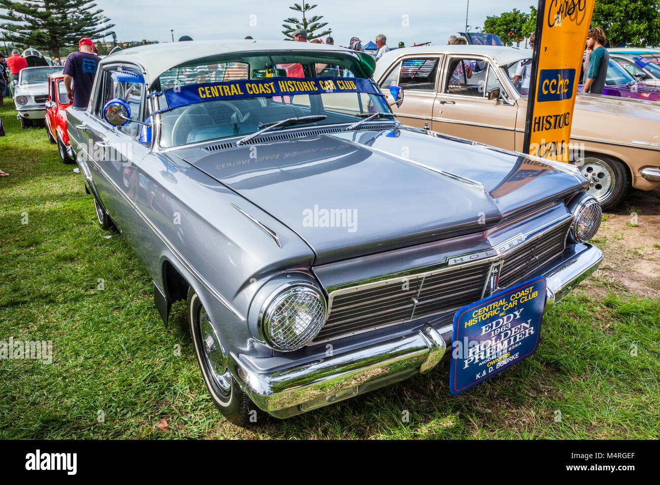 Australia, Nueva Gales del Sur, de la Costa Central, la entrada, Holden Premier 1963, exhibió durante la Costa Central Car Club Histórico Día del Patrimonio Foto de stock