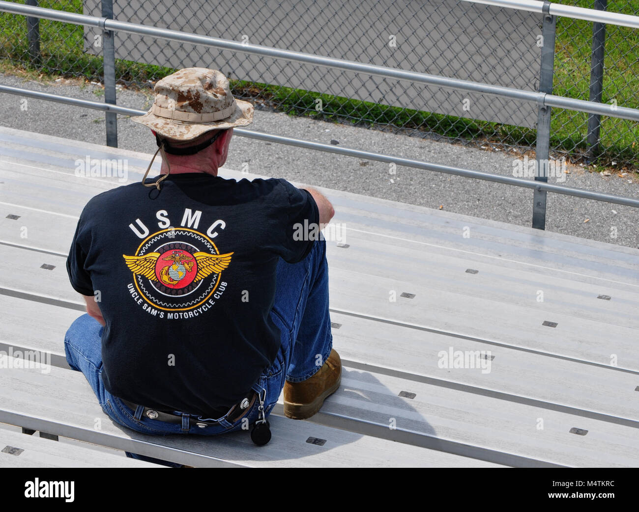 Carreras de bicicletas USMC camiseta 