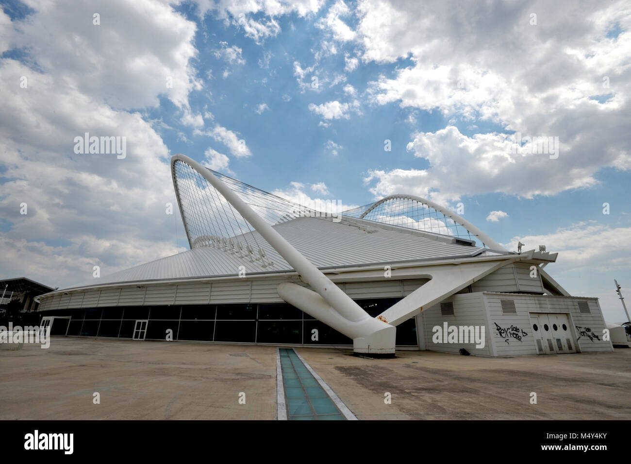 Algunas estructuras arquitectónicas de la Villa Olímpica en los Juegos de la XXVIII Olimpiada tuvo lugar en Atenas en Grecia a partir de agosto de 2004 Foto de stock