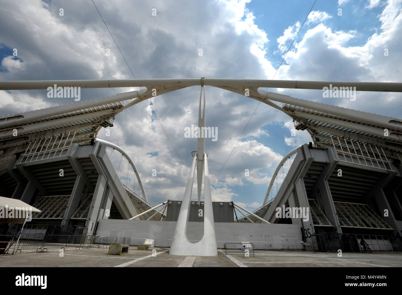 Algunas estructuras arquitectónicas de la Villa Olímpica en los Juegos de la XXVIII Olimpiada tuvo lugar en Atenas en Grecia a partir de agosto de 2004 Foto de stock