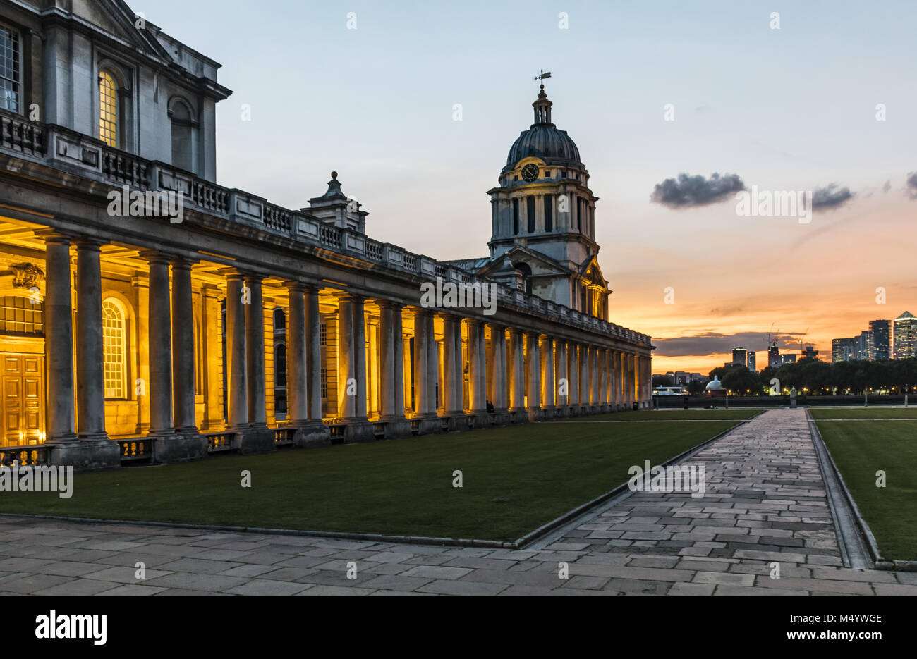 Londres - Greenwich - Old Naval College Foto de stock