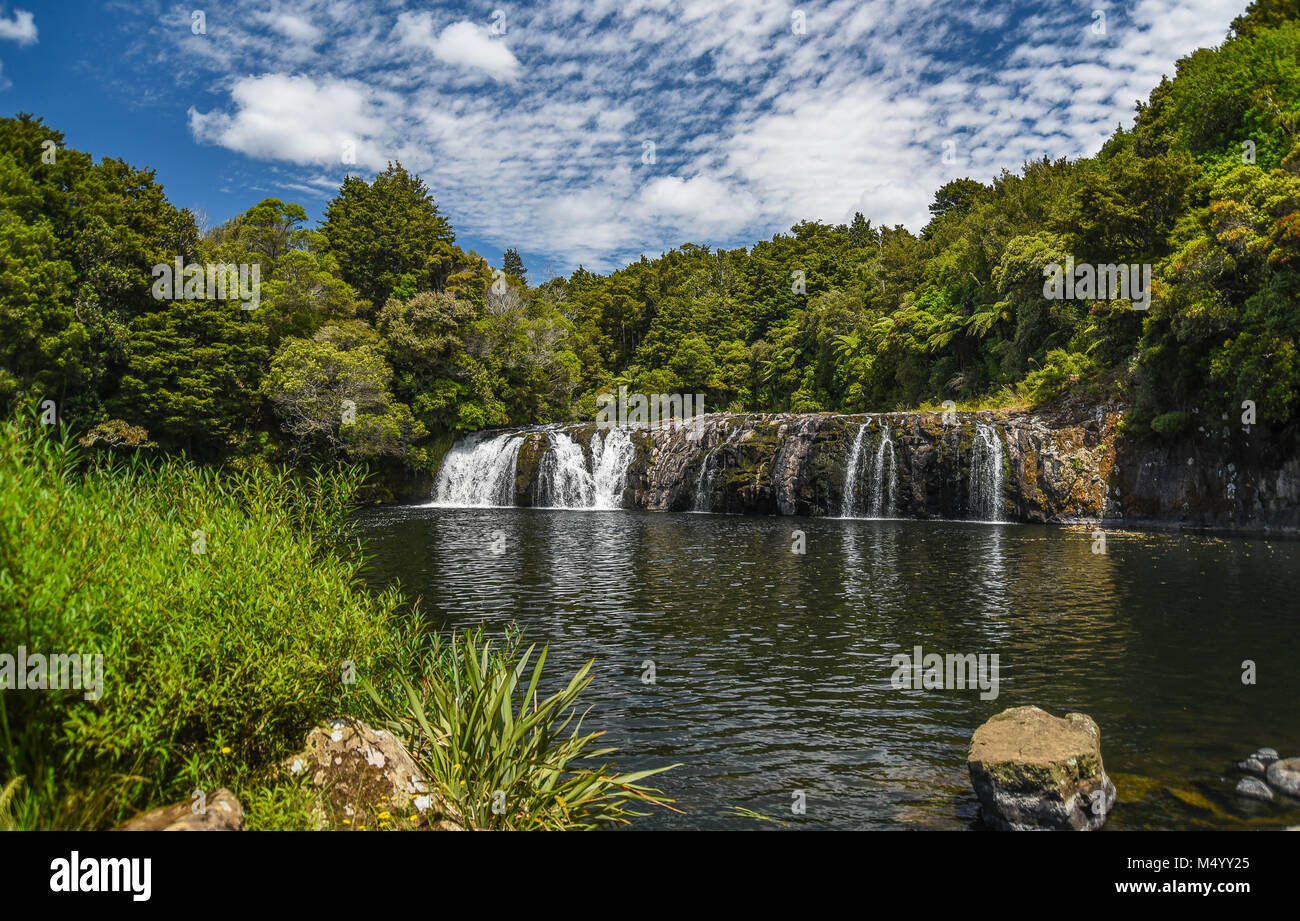 Wharepuke Falls, Nueva Zelanda Foto de stock