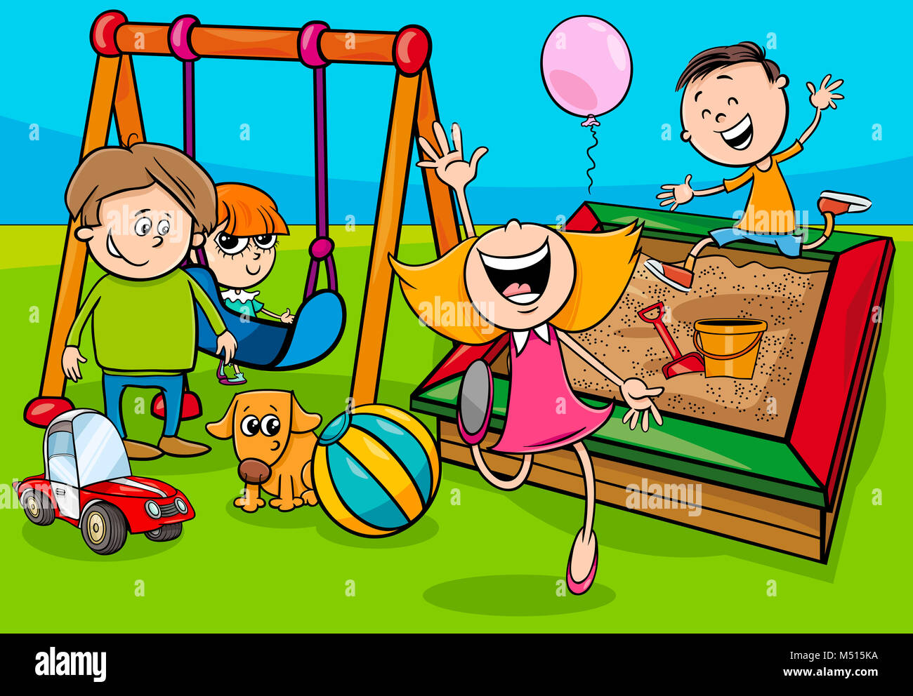 Los niños de dibujos animados personajes de juegos Fotografía de stock -  Alamy
