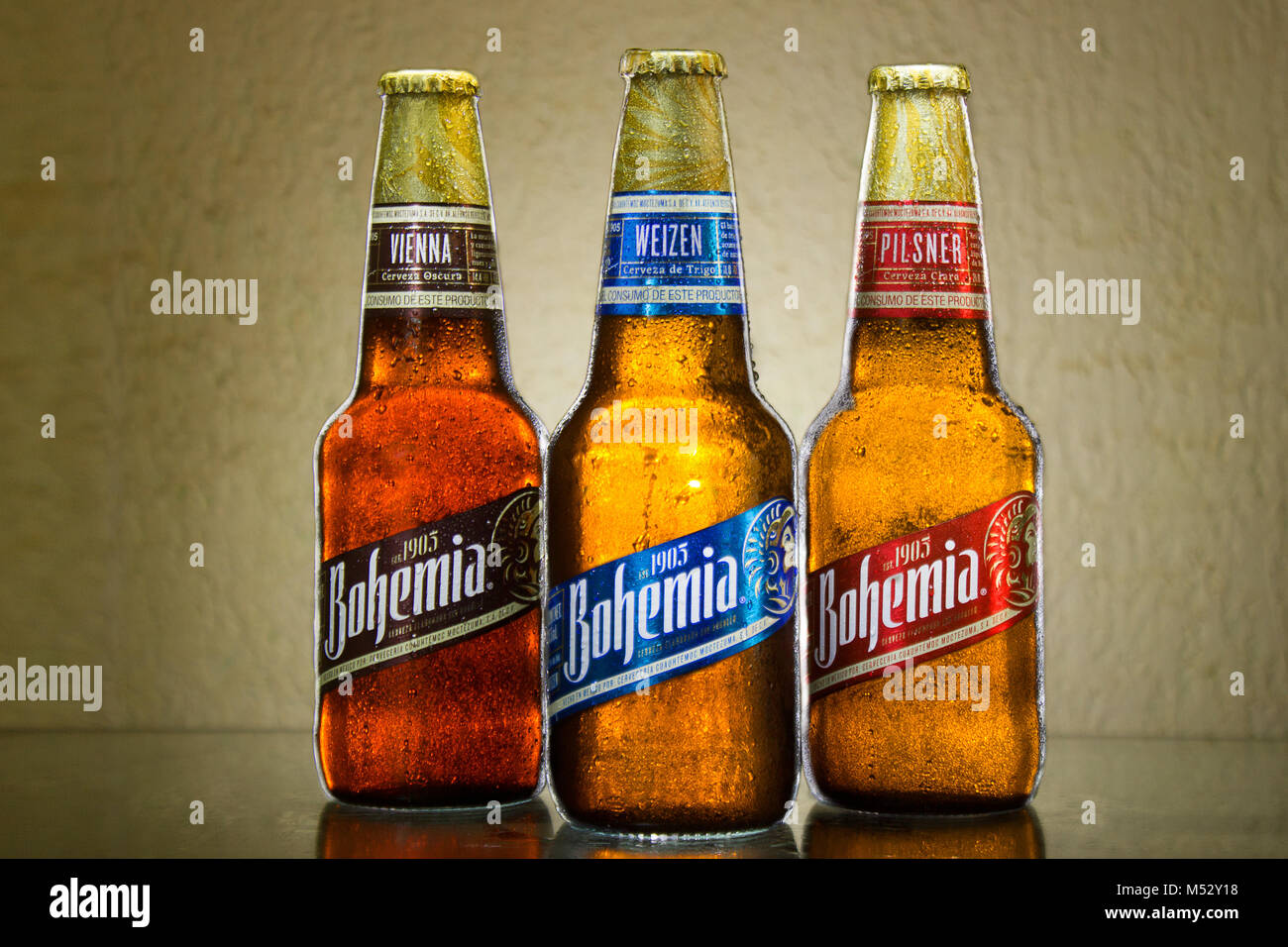 Tlaxcala, México febrero 19.2018.Bohemia es una cerveza mexicana