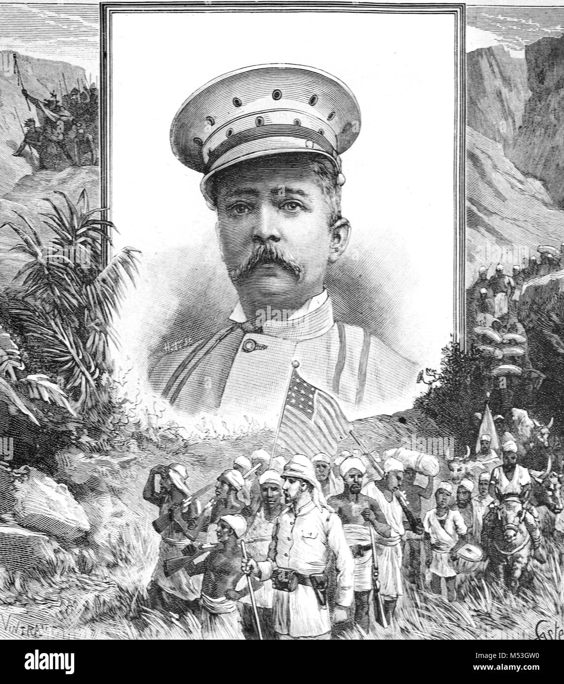 Retrato de Sir Henry Morton Stanley (18411904) WelshAmerican Explorer