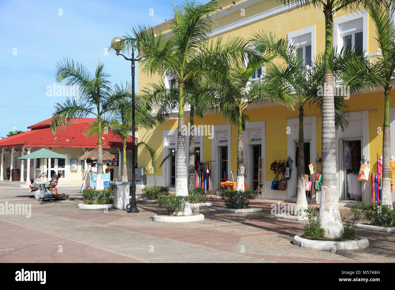 Plaza del Sol, la Plaza de la ciudad, San Miguel de Cozumel, la isla de
