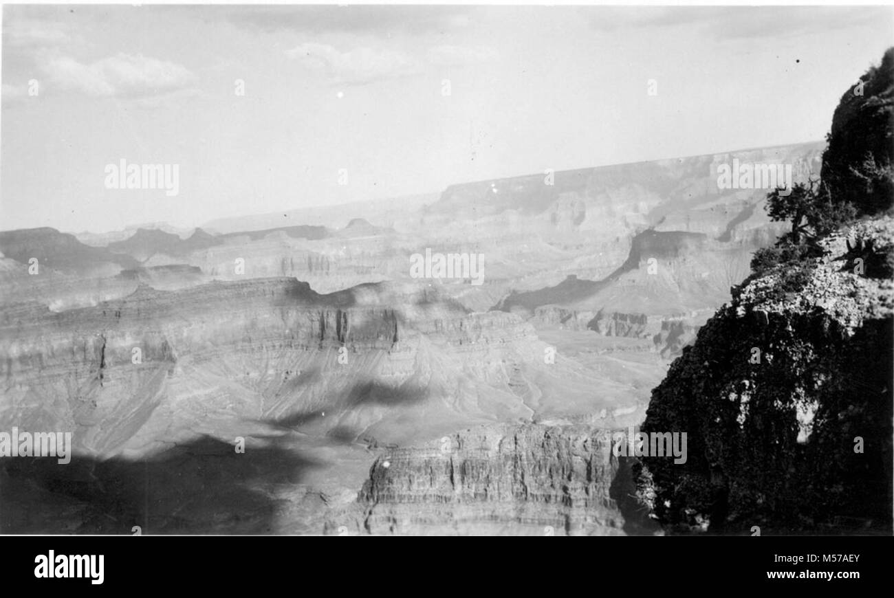Grand Canyon de Havasupai punto . GRAND CANYON DE HAVASUPAI punto en el South Rim, mirando al oriente. . CIRCA 1949. . Foto de stock