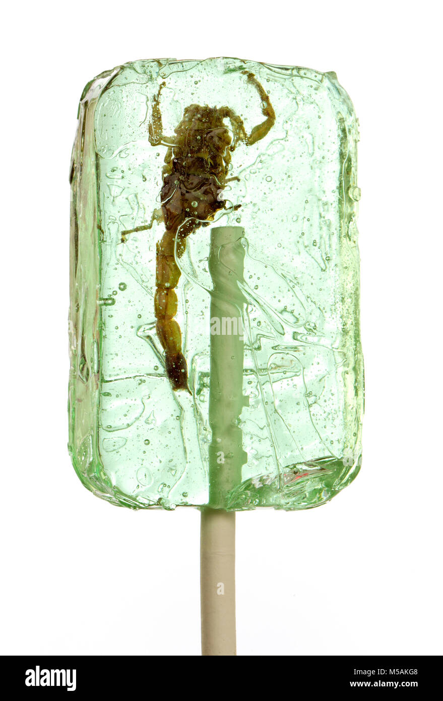 Sabor manzana Hotlix scorpion sucker Foto de stock