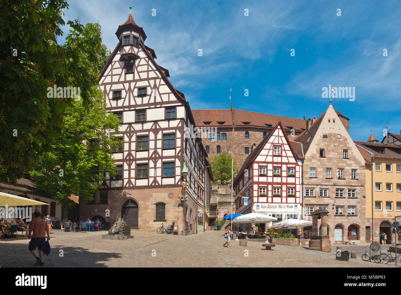 Nuremberg, Alemania, Baviera, lugar históricamente, castillo, marco título Local *** *** Nuremberg, Alemania, Baviera, lugar históricamente, castillo, p. Foto de stock