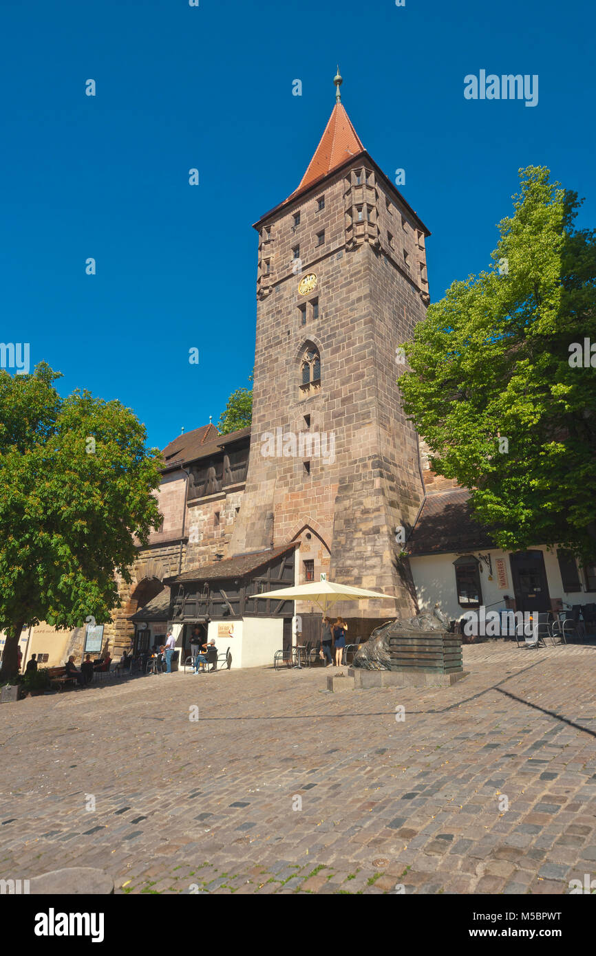 Nuremberg, Alemania, Baviera, lugar, torre, bien *** título Local *** Nuremberg, Alemania, Baviera, lugar, torre, bien Foto de stock