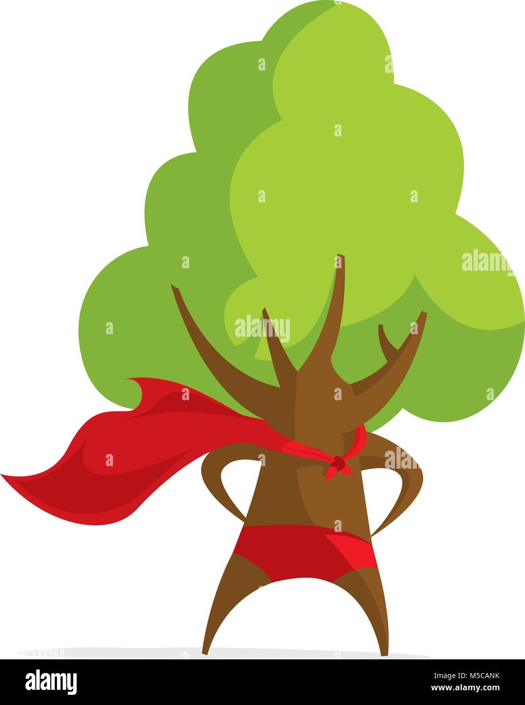 Ilustración de dibujos animados de super héroe de guardar el día del árbol Imagen Vector de stock - Alamy Ilustración de dibujos animados de super héroe de guardar el día del árbol Imagen Vector de stock - Alamy