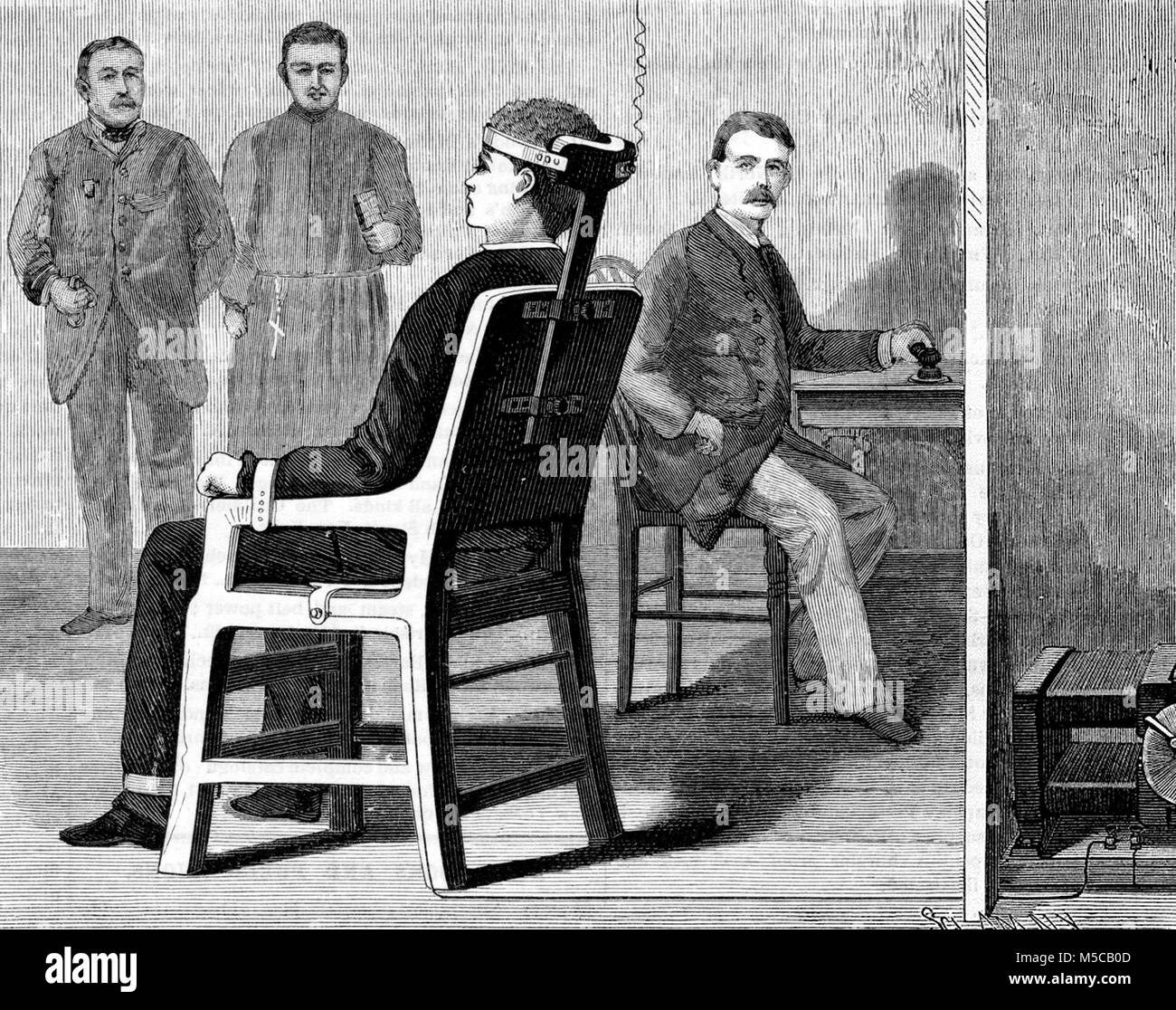 Electric chair execution Imágenes de stock en blanco y negro Alamy