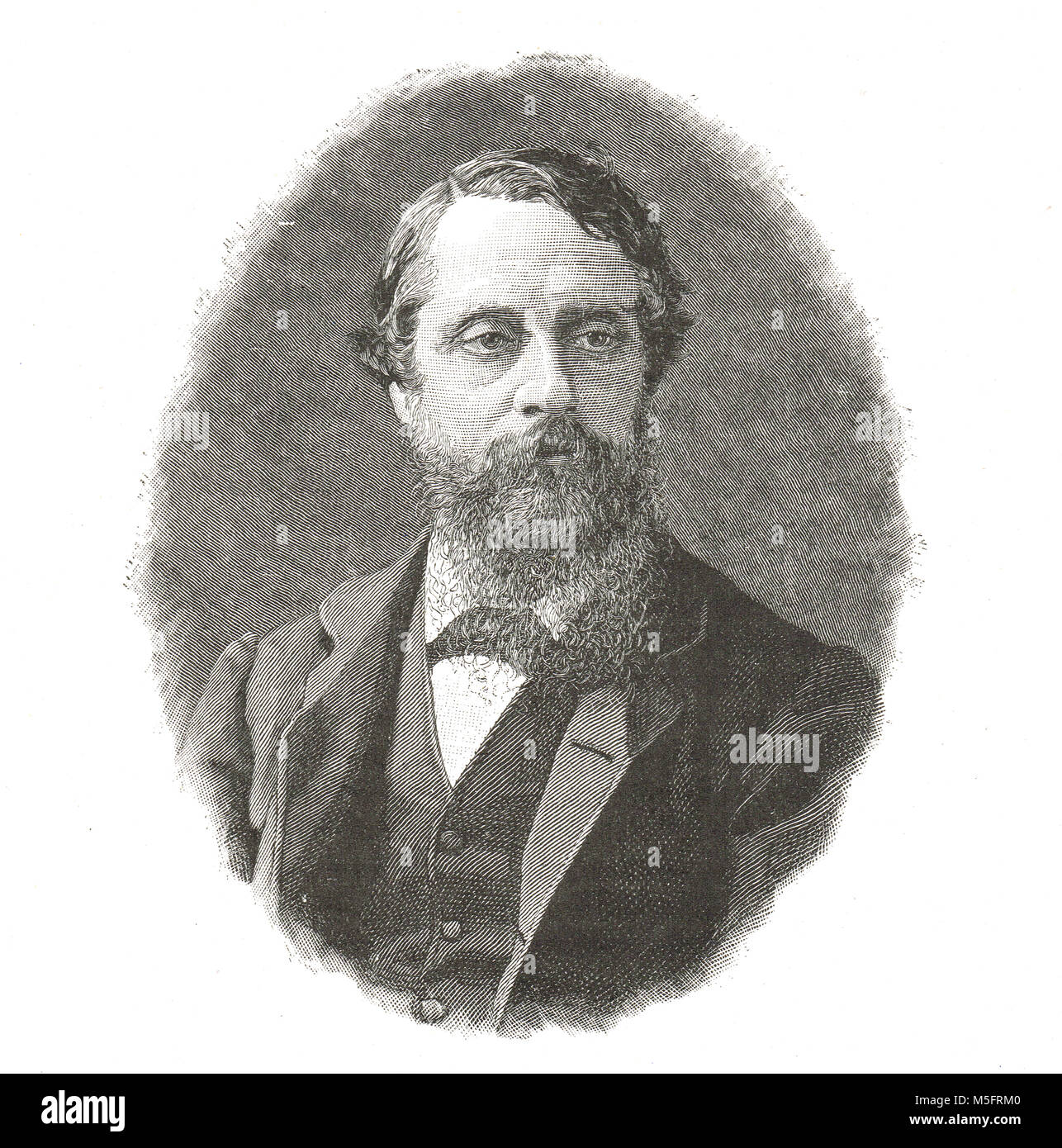 Señor Frederick Charles Cavendish ((1836-1882)), asesinado en el Phoenix Park asesinatos cometidos por grupos rebeldes irlandeses Invincibles nacional Foto de stock