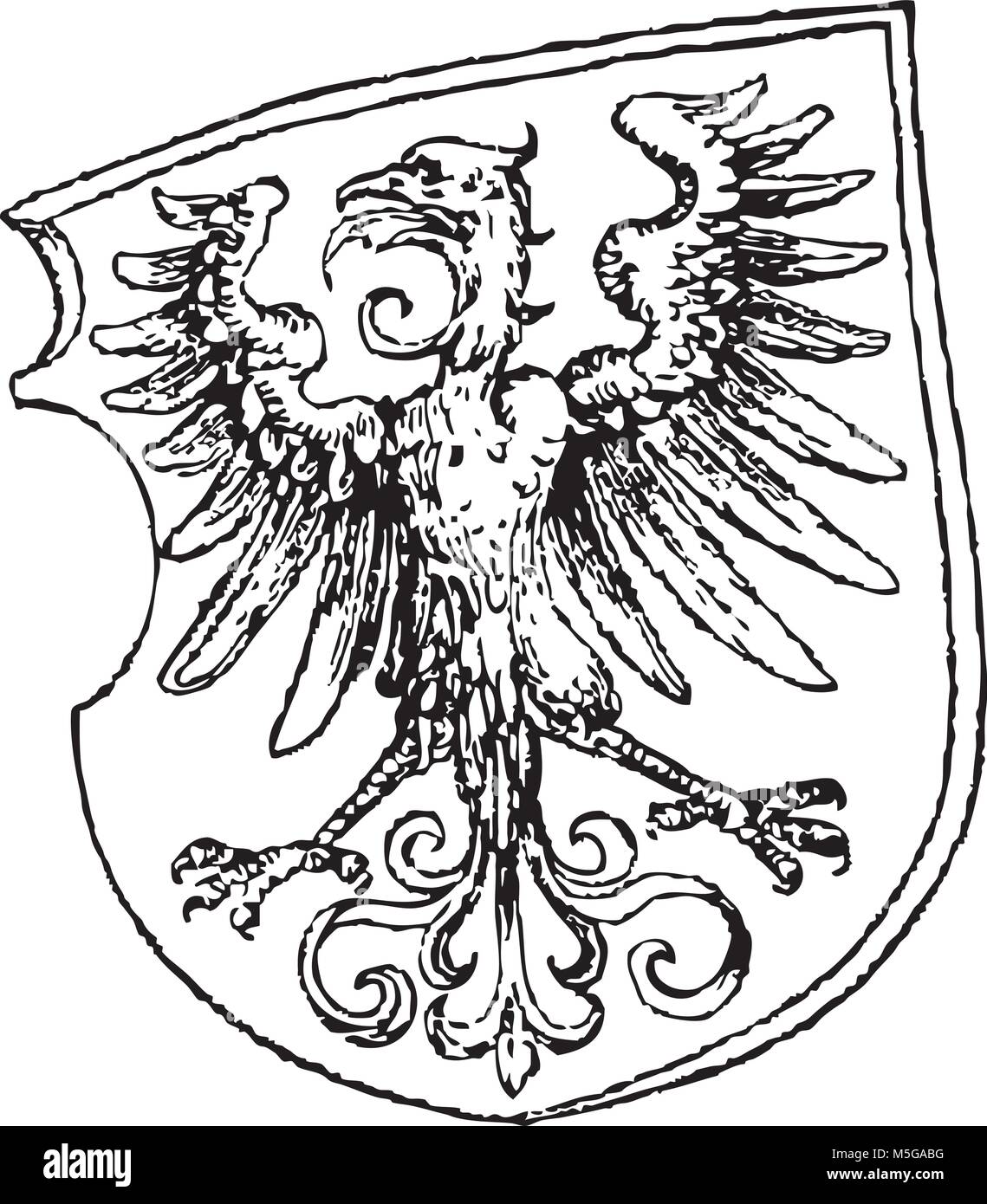 El emblema del águila como ilustración vectorial sobre fondo blanco Imagen Vector de stock Alamy El emblema del águila como ilustración vectorial sobre fondo blanco Imagen Vector de stock Alamy
