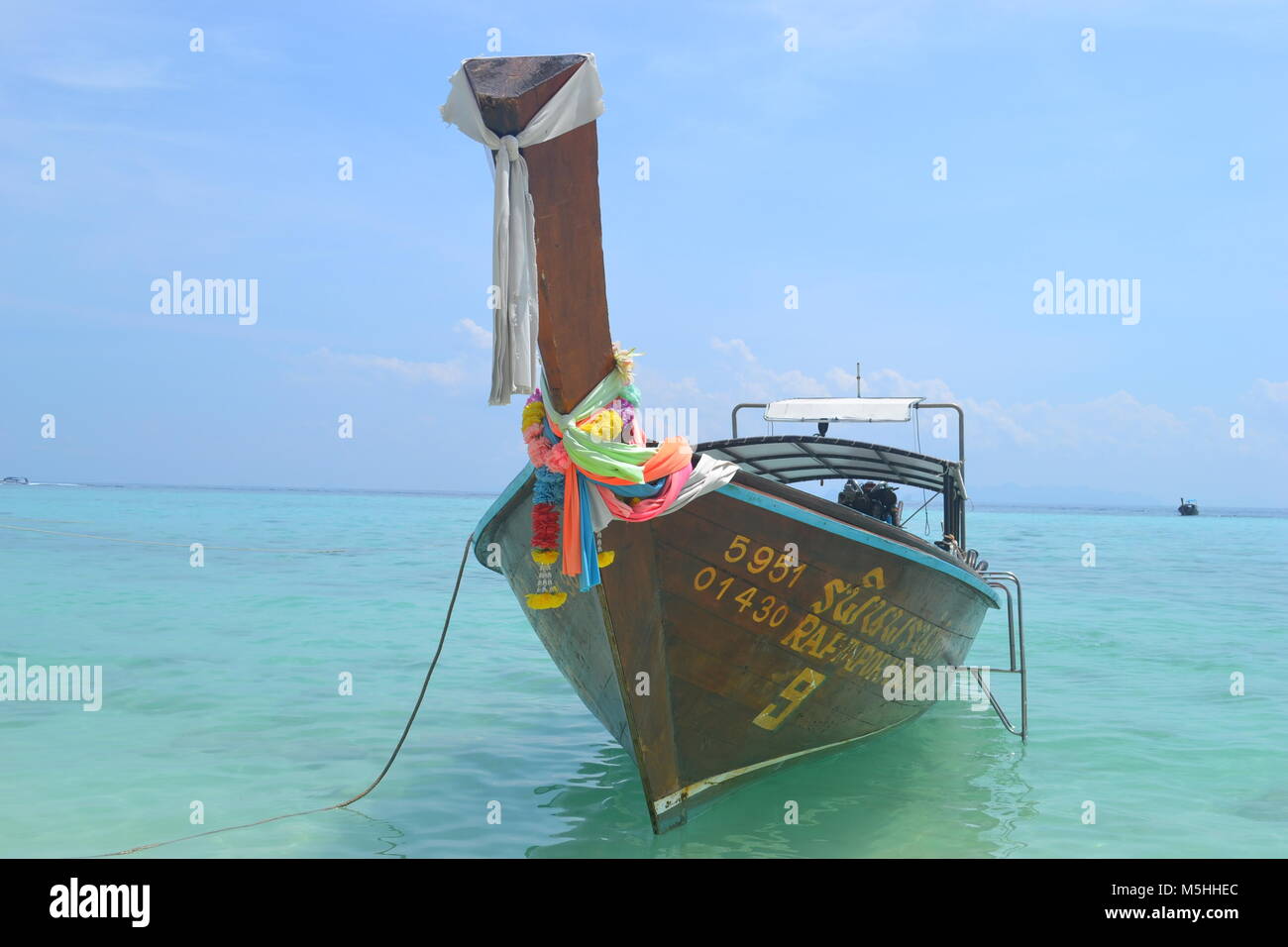 Barco "longtail", Phuket, Tailandia Foto de stock