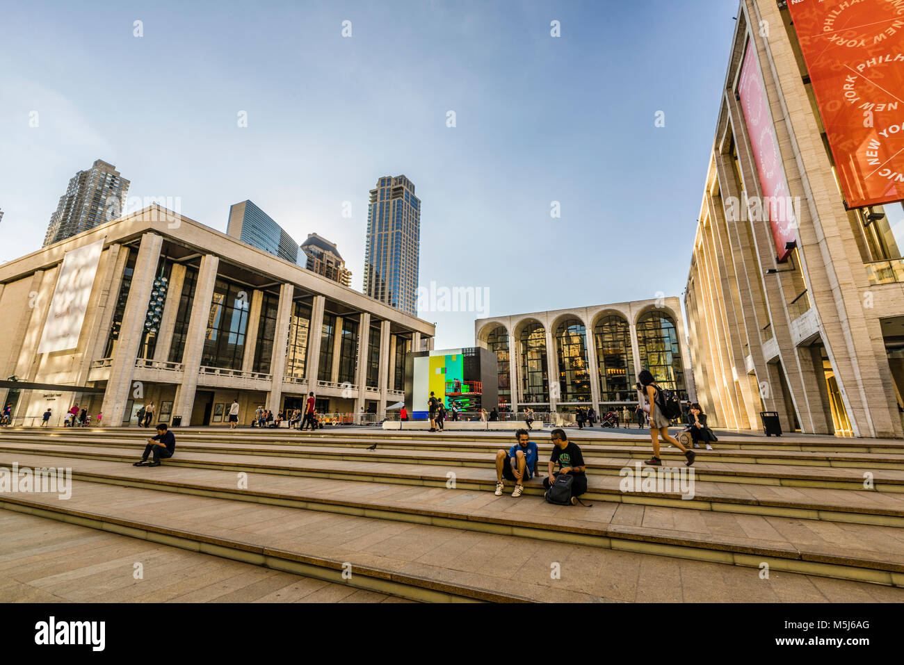 El Lincoln Center for the Performing Arts   de Manhattan en Nueva York, Nueva York, EE.UU. Foto de stock