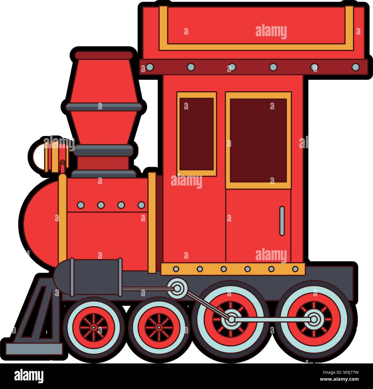 Juguete tren cartoon Imagen Vector de stock - Alamy