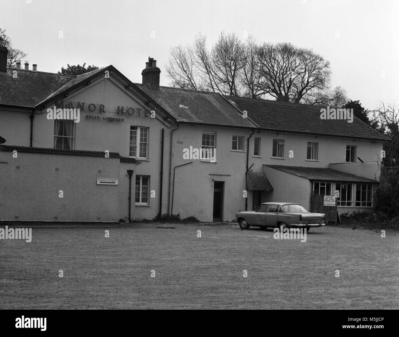 Manor Hotel Pawlett Bridgwater en 1973 número 0208 Foto de stock