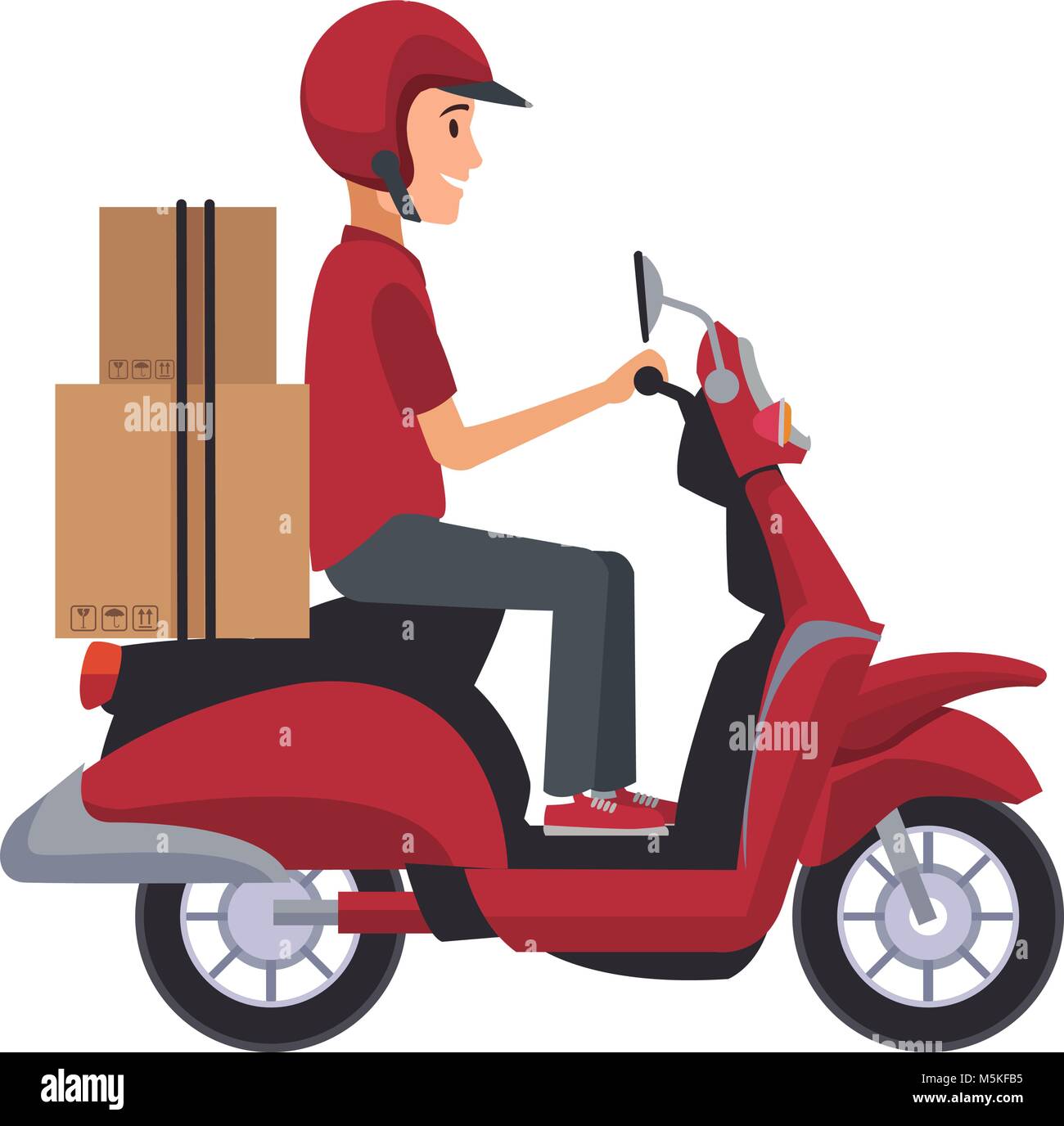 Excepcional reducir cada Recadero ride scooter moto envío de orden de servicio Imagen Vector de  stock - Alamy