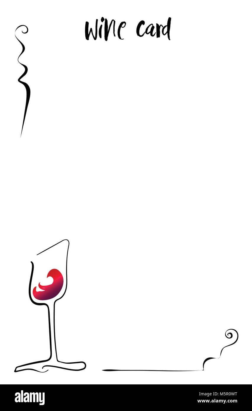 Silueta de vidrio de color rojo vino. Vector. Ilustración del Vector