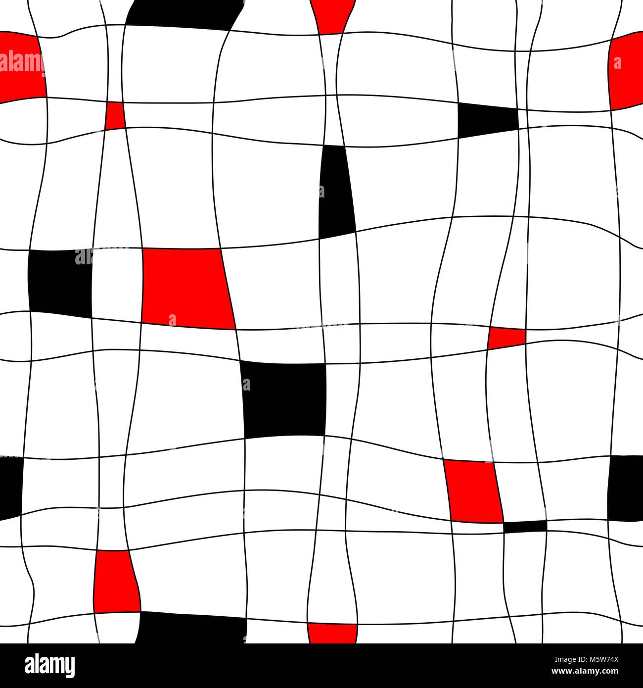 Resumen retro vectorial editable del patrón del azulejo perfecta Ilustración del Vector