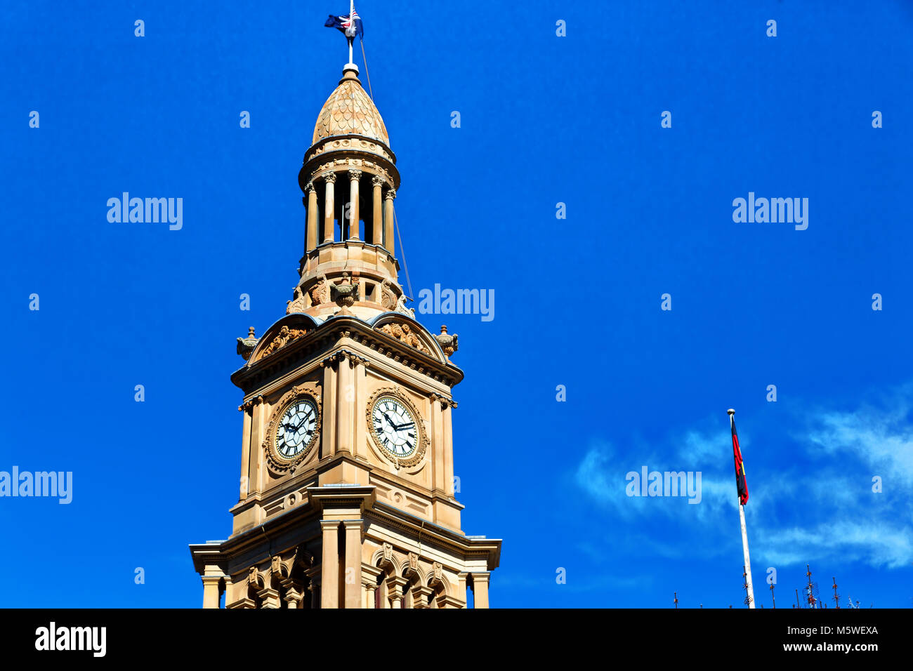 En Australia Sydney la antigua torre del reloj Foto de stock