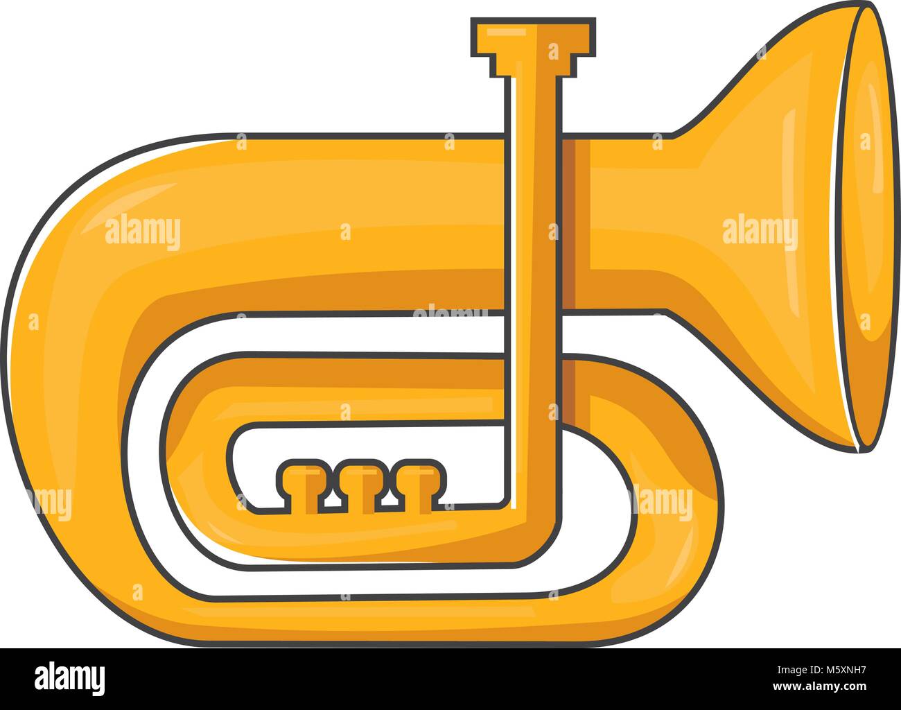 Tuba instrumento musical Imagen Vector de stock - Alamy