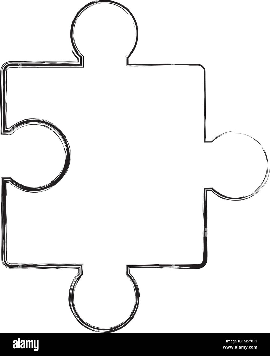 Carne de cordero estoy de acuerdo Descolorar Diseño de pieza del puzzle Imagen Vector de stock - Alamy
