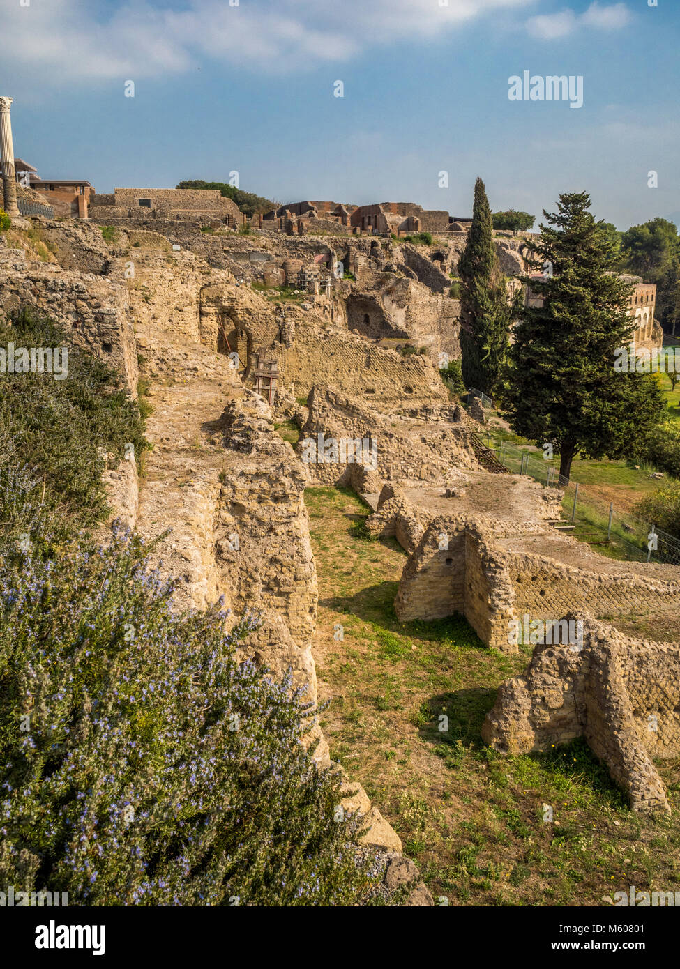 Ruinas de Pompeya, Italia. Foto de stock