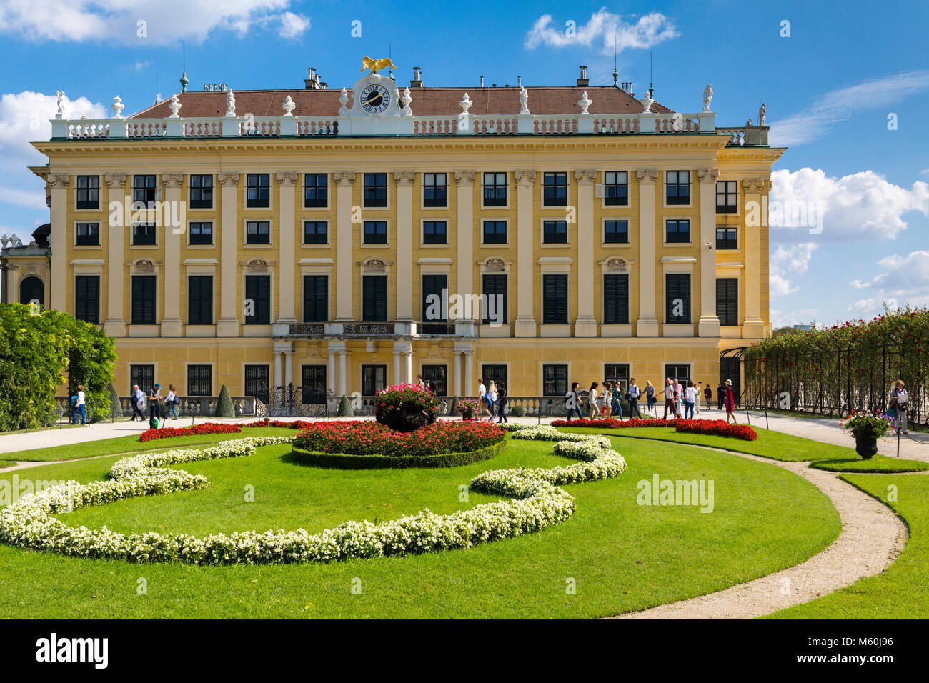 Jardines del Palacio de Schönbrunn, Schonbrunn, Viena, Austria. Foto de stock