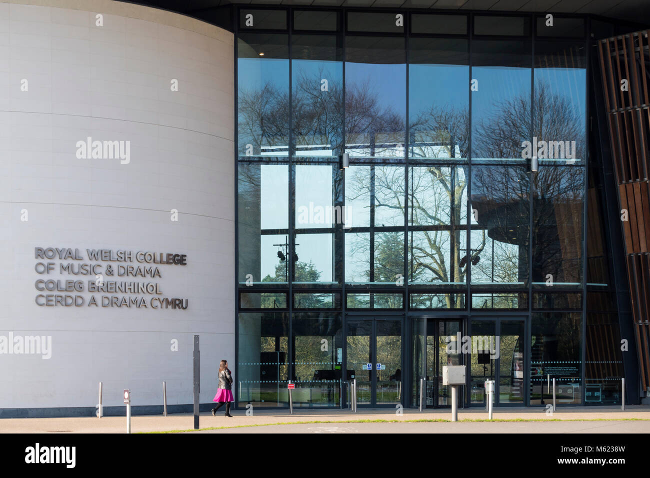Royal Welsh College of Music y drama Cardiff Gales Foto de stock
