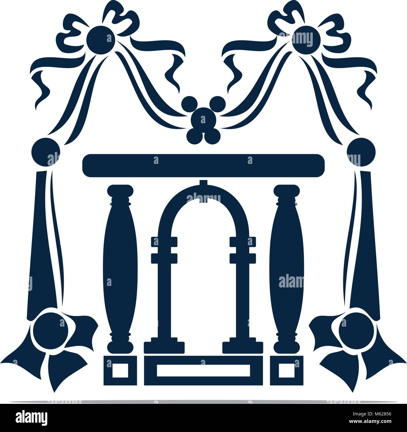 Salón de Eventos de la plantilla de diseño de logotipo Vector Imagen