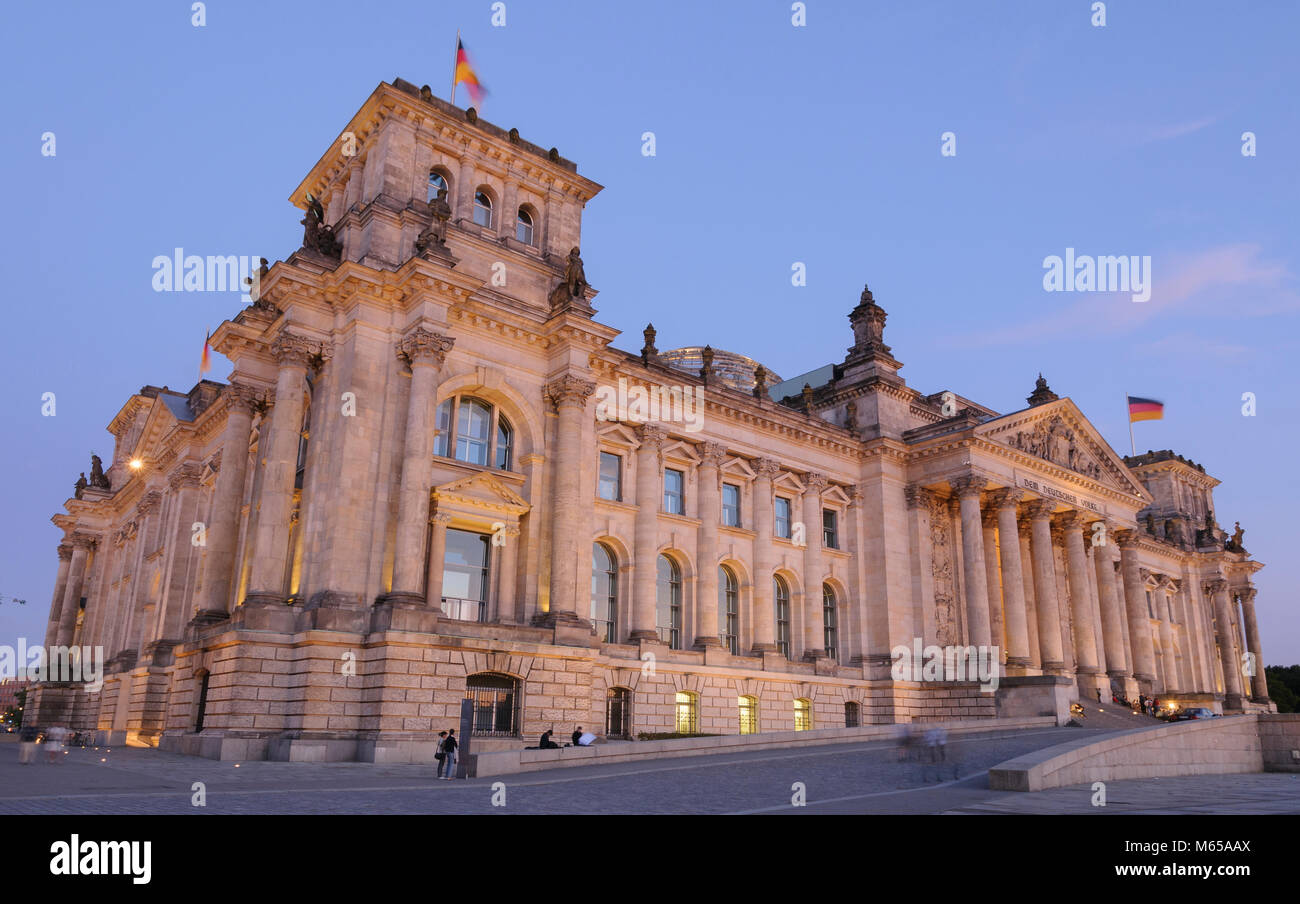 Reichstag en Berlín, Alemania, Europa Foto de stock