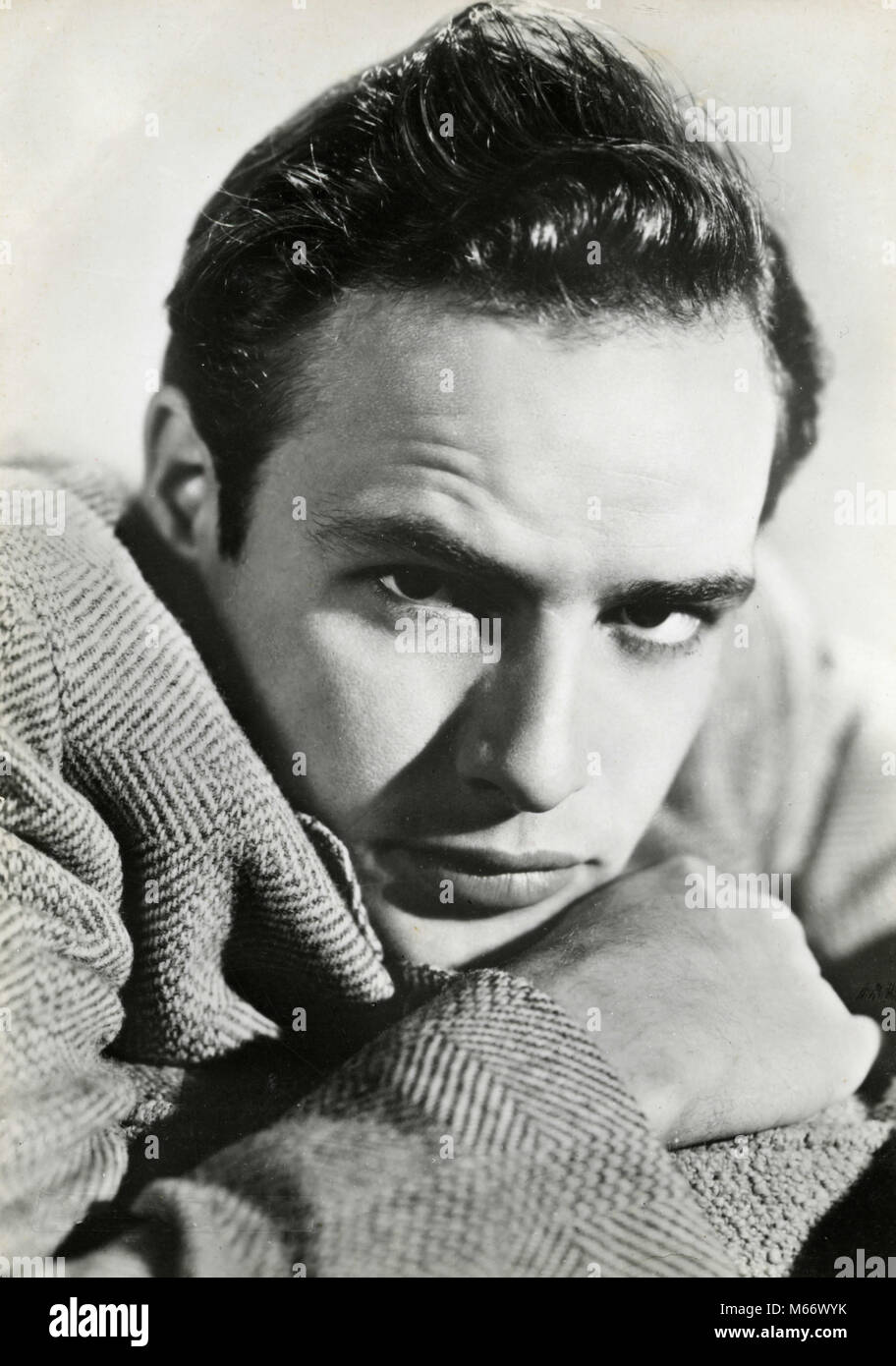 El actor norteamericano Marlon Brando Foto de stock