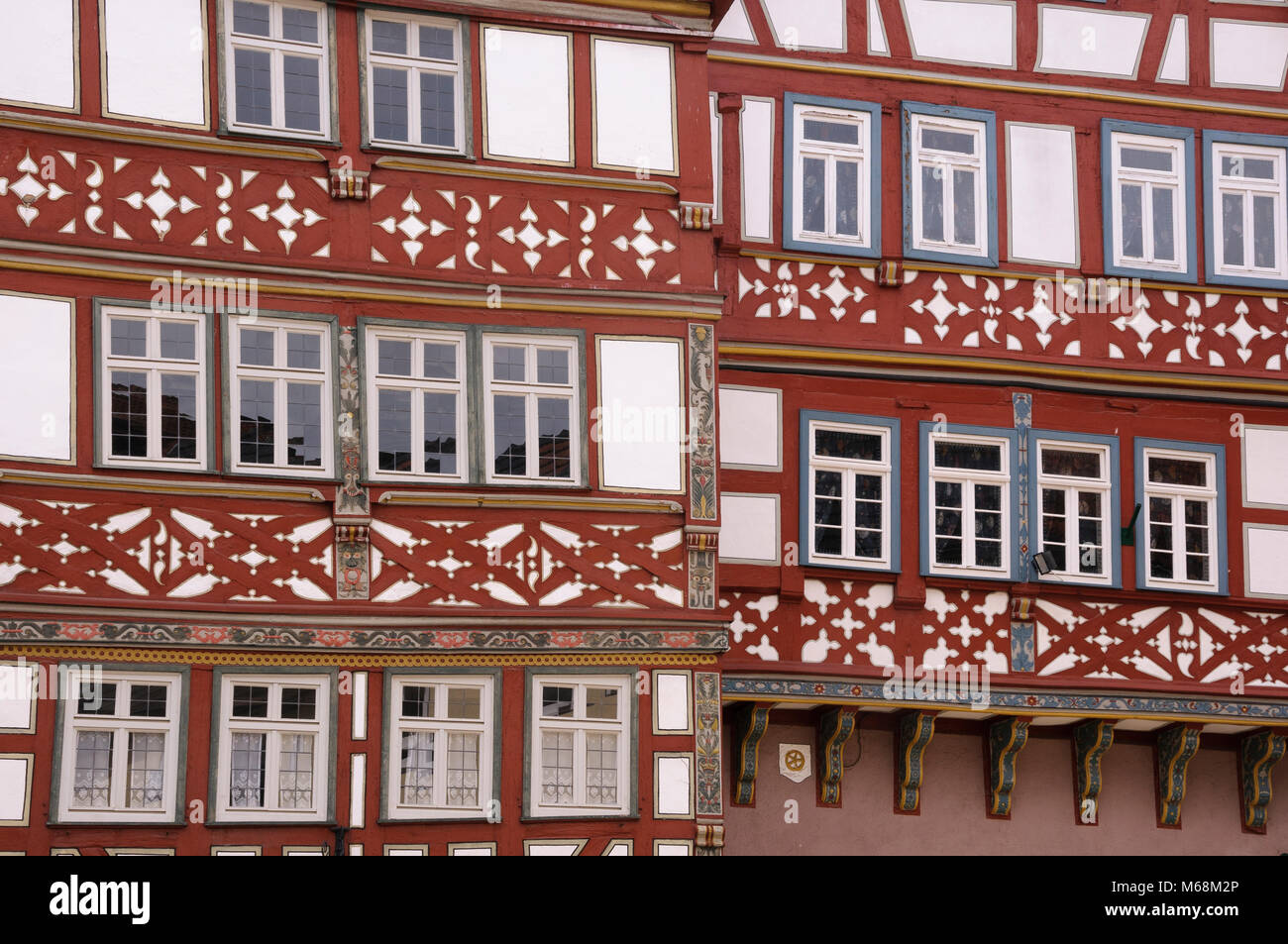 Altstadtgasse en Bad Orb, Hessen, Alemania, Europa Foto de stock
