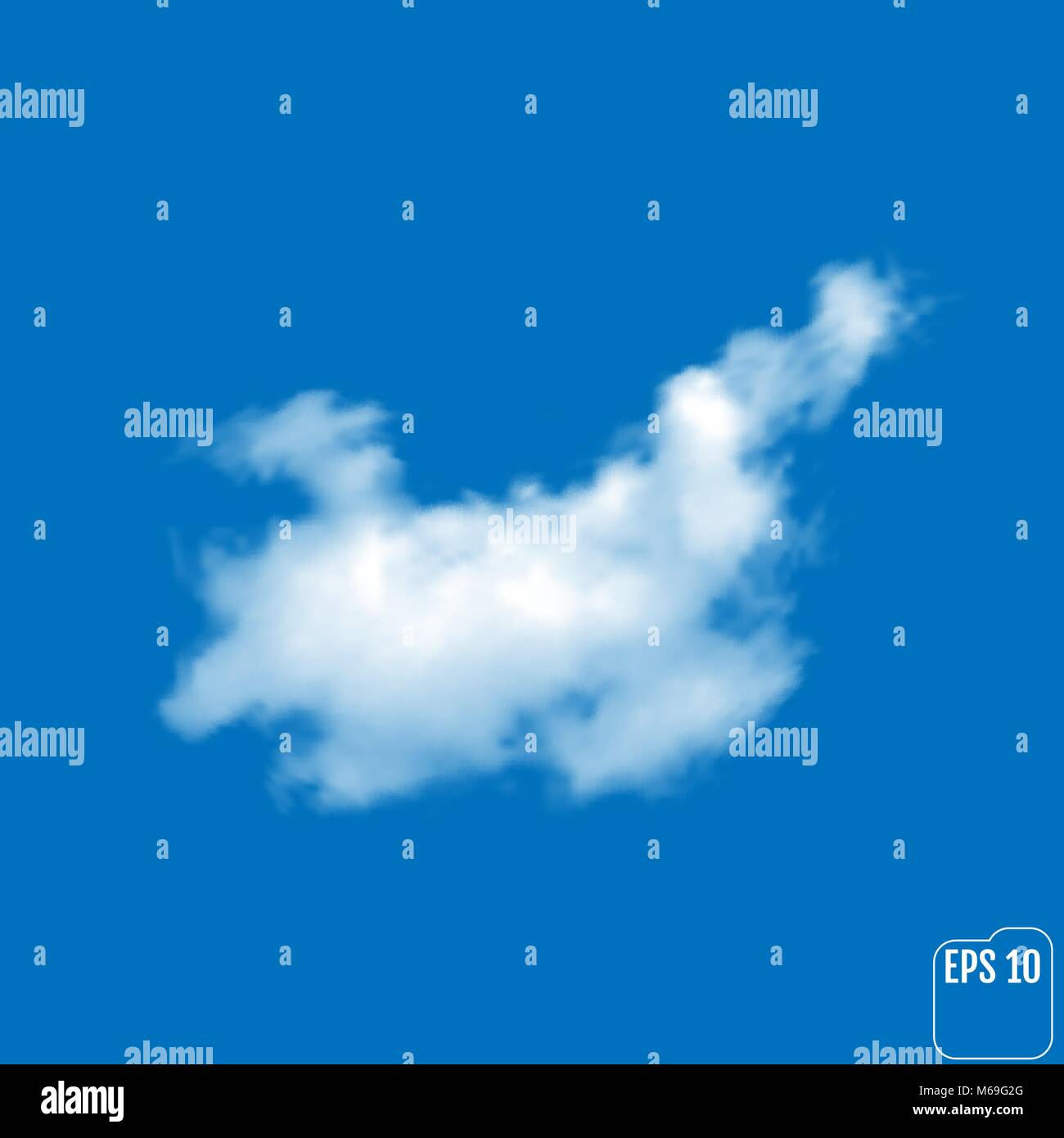 Una nube se asemeja a un gallo. Ilustración vectorial Imagen Vector de