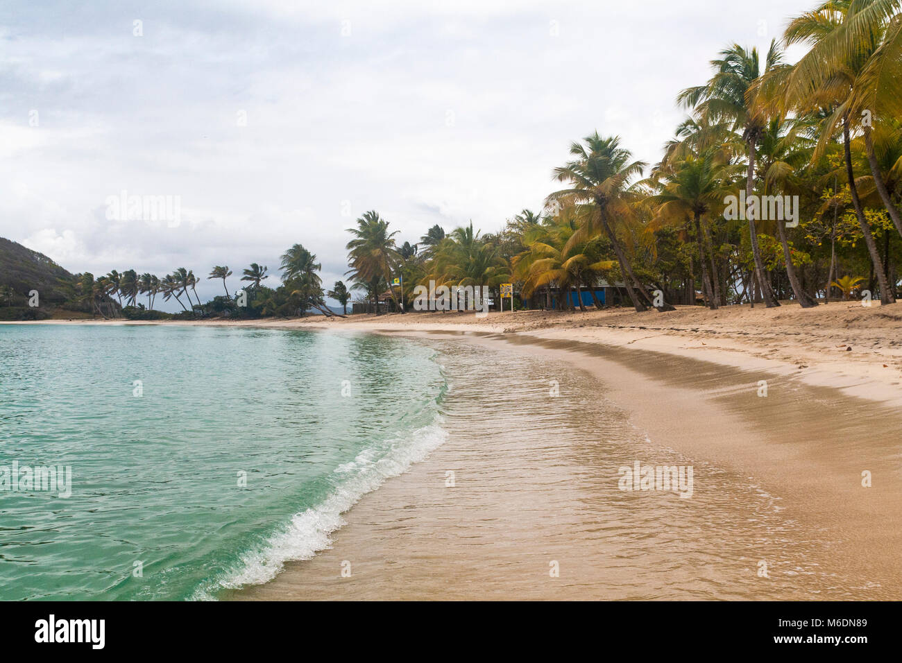 Salt Whistle Bay Beach, Mayreau escena #2: San Vicente y las Granadinas. Foto de stock