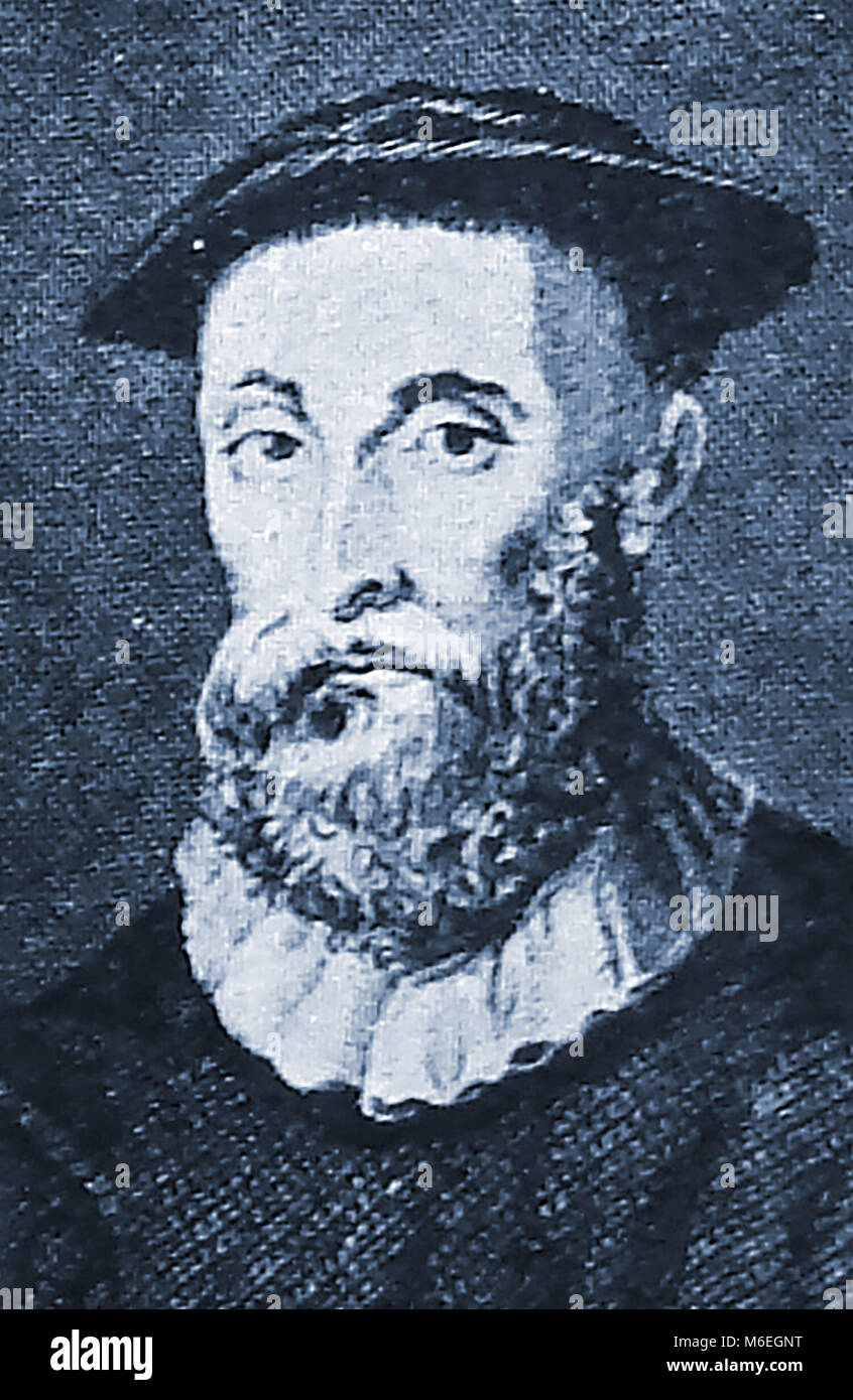 Un retrato de Juan Knox. ( Circa 1513 - 1572), Ministro de la Iglesia de Escocia,teólogo y escritor. Líder de la reformación del país y fundador de la Iglesia Presbiteriana de Escocia. Capellán real del rey Eduardo VI de Inglaterra Foto de stock