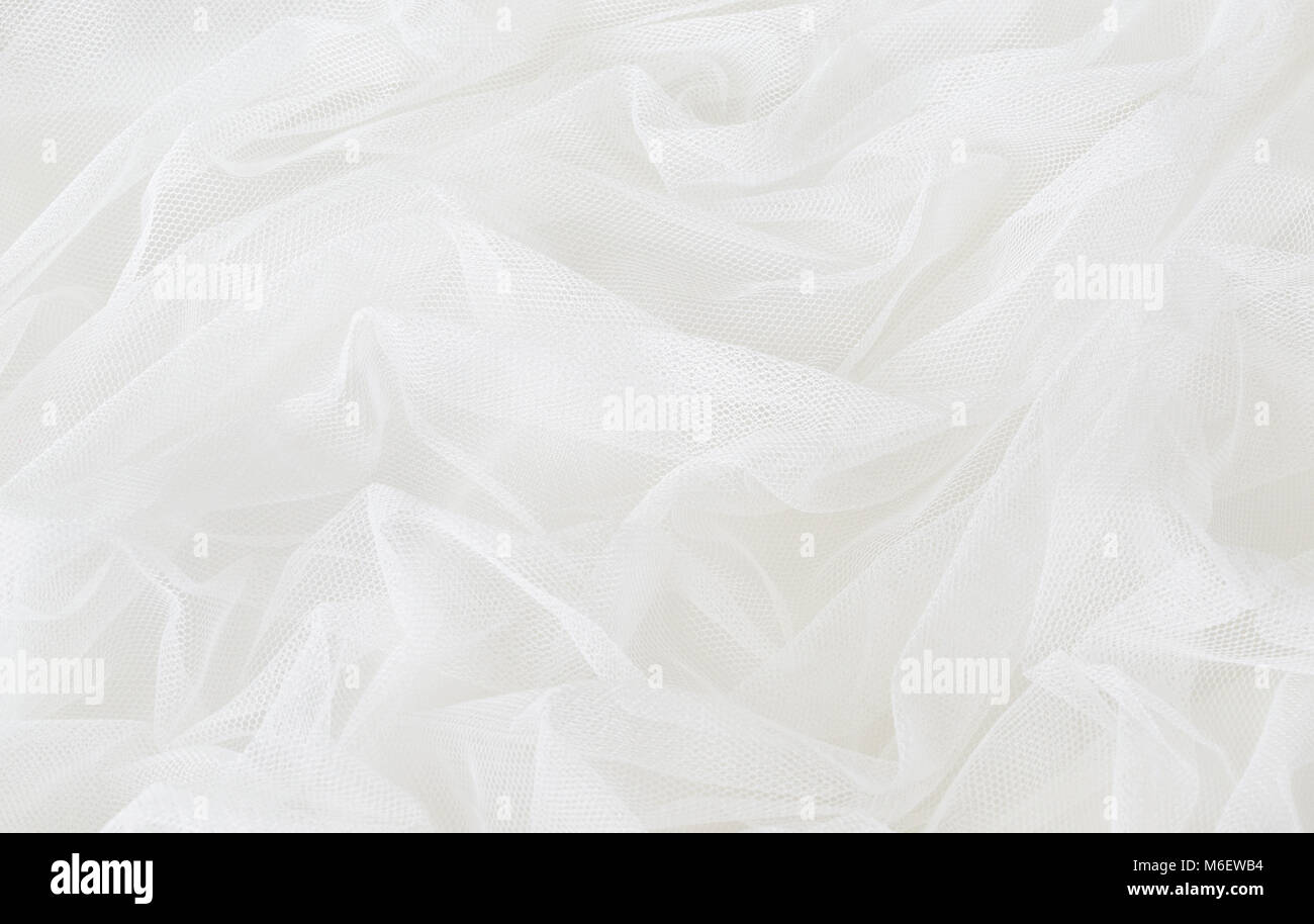 Fondo de tul blanco drapeado textura de organza ondulada para espacio de  copia de fondo