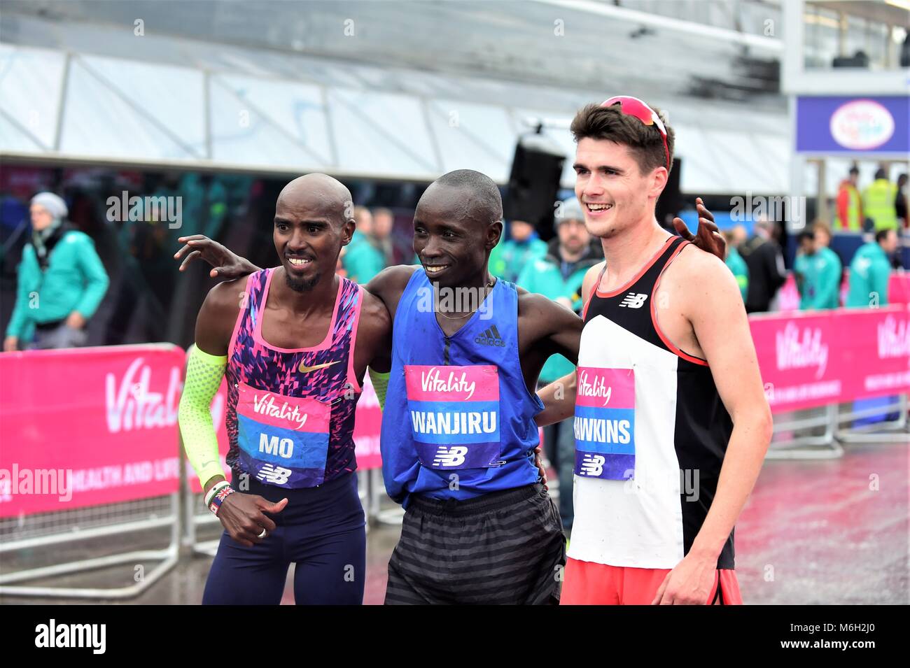 Greenwich, Reino Unido, 4 de marzo de 2018,Mo Farah ganó la gran vitalidad de la Media Maratón de crédito: Giovanni Q/Alamy Live News Foto de stock