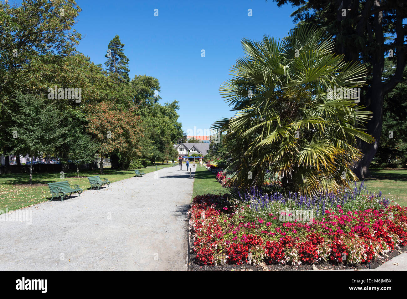 Los Jardines Botánicos de Christchurch, Christchurch, Canterbury, Nueva Zelandia Foto de stock