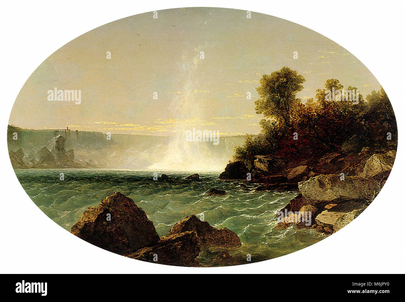 Niagara Falls, Kensett, John Frederick, 1853). Foto de stock